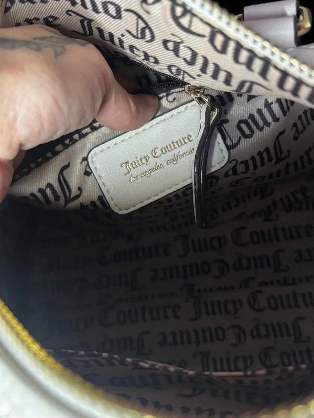 NWT Juicy Couture Angel Embossed Satchel & Matching Wallet Bundle
